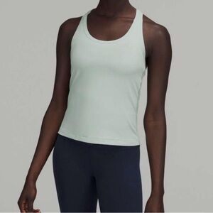 Lululemon Cool Racerback Short Tank Top Nulu Size 8 in Silver Blue